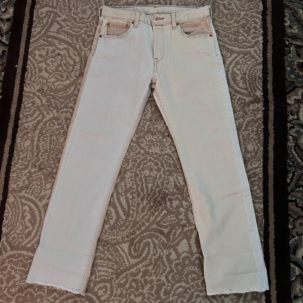 Levi's Women’s Off-White Straight Jeans